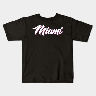 MIAMI VICE ON WHITE Kids T-Shirt